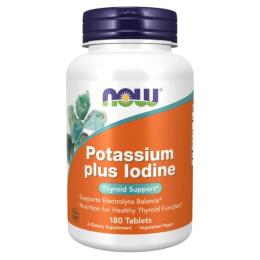 Вітаміни та мінерали Now Potassium plus Iodine (180 tab) ( 18560-01)