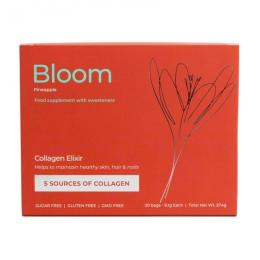 Вітаміни та мінерали Progress Nutrition Bloom Collagen Elixir (30*9,1 g bags, pineapple) ( 24394-01)
