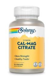 Вітаміни та мінерали Solaray Cal-Mag Citrate (90 vegcaps) ( 24851-01)