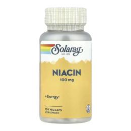 Вітаміни та мінерали Solaray Niacin 100mg - 100 vcaps ( 2023-10-6742)