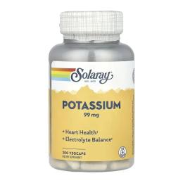Вітаміни та мінерали Solaray Potassium 99mg - 200 vcaps ( 2024-11-0249)