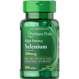 Вітаміни та мінерали Puritans Pride Selenium 200mg -100tabs ( 100-95-9506743-20)