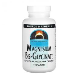Вітаміни та мінерали Source Naturals Magnesium Bisglycinate Powder (120 tab) ( 23727-01)