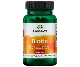 Вітаміни та мінерали Swanson Biotin 5,000 mcg (100 caps) ( 19536-01)