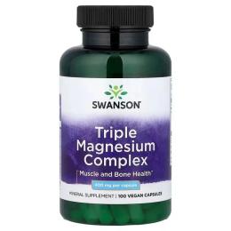 Вітаміни та мінерали Swanson Triple Magnesium Complex 400 mg (100 caps) ( 19530-01)