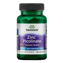 Вітаміни та мінерали Swanson Zinc Picolinate 22 mg (60 caps) ( 19099-01)