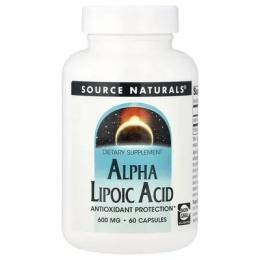 Натуральні добавки і екстракти Source Naturals Alpha Lipoic Acid 600mg - 60 caps (2023-10-5556)