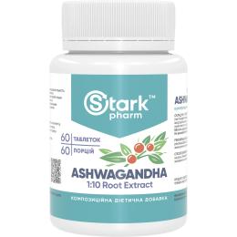 Натуральні добавки і екстракти Stark Pharm Ashwagandha 1:10 Root Extract 500mg - 60 tabs (2023-10-4663)