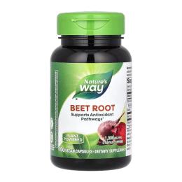 Натуральні добавки і екстракти Natures Way Beet Root Powder - 100 vcaps (2023-10-6406)