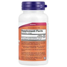 Натуральні добавки і екстракти Now Foods Beta Carotene 25000 - 90 sgels (2022-10-2556)