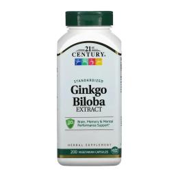 Натуральні добавки і екстракти 21st Century Ginkgo Biloba Extract - 200 caps (2023-10-7095)