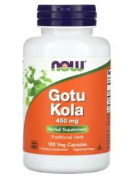Натуральні добавки і екстракти Now Foods Gotu Kola 450mg - 100 vcaps (2022-10-0710)