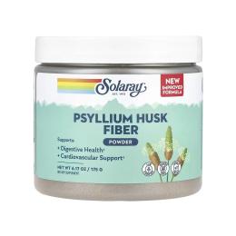 Натуральні добавки і екстракти Solaray Psyllium Husk Fiber Powder - 175g Unflavored (2023-10-5847)