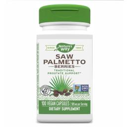 Натуральні добавки і екстракти Natures Way Saw Palmetto Berries - 100 vcaps (2022-10-1108)