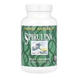Натуральні добавки і екстракти Source Naturals Spirulina 500 mg - 200 tabs (2023-10-7434)
