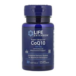 Натуральні добавки і екстракти Life Extension Super Ubiquinol CoQ10 with Enhanced Mitochondrial Support 100 mg - 30 softgels (2023-10-6354)