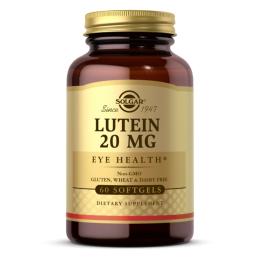 Натуральні добавки і екстракти Solgar Lutein 20 mg - 60 softgels (2022-10-2981)