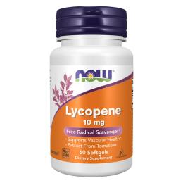 Натуральні добавки і екстракти Now Foods Lycopene 10 mg - 60 softgels  (2023-10-7481)
