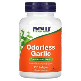 Натуральні добавки і екстракти Now Foods Odorless Garlic Orig - 250 sgels  (2022-10-2382)