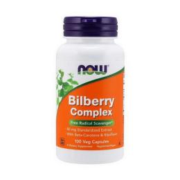 Натуральні добавки і екстракти Now Bilberry Complex (100 veg caps) (18398-01)