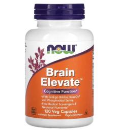Натуральні добавки і екстракти Now Brain Elevate (120 veg caps) (18462-01)