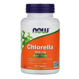 Натуральні добавки і екстракти Now Chlorella 1000 mg (120 tab) (08087-01)