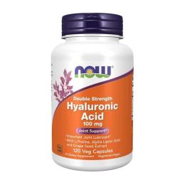 Натуральні добавки і екстракти Now Hyaluronic Acid 100 mg double strength (120 veg caps) (07247-01)