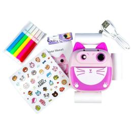 Камера миттєвого друку Infinity Cat Pink + 2 рулони паперу