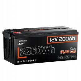Акумулятор для ДБЖ Humsienk Lifepo4 12V/200Ah 250A BMS для систем резервного живлення