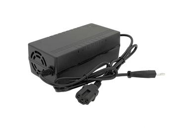 Зарядний пристрій для акумулятора Voltronic LiFePo4 36V (43.8V), 12S, 5A, штекер Triangle plug (T-tipe/C13/IEC). з індикацією. + перехідник