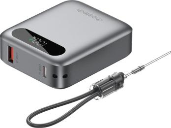 Зовнішній портативний акумулятор Choetech B860 10000mAh Gray 22.5W (B860-CCGY)