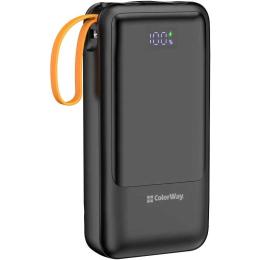Зовнішній портативний акумулятор ColorWay PowerHub 20000mAh Black 22.5W (CW-PB200LP07BK)
