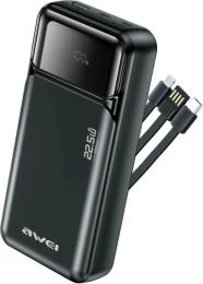 Зовнішній портативний акумулятор Awei PA-93 20000mAh Black 22.5W (6954284028509)