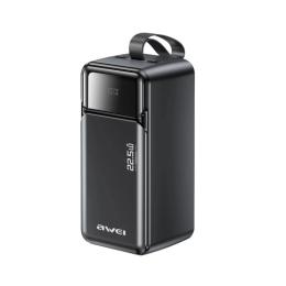 Зовнішній портативний акумулятор Awei PA-106 50000mAh Black 22.5W (6954284029537)