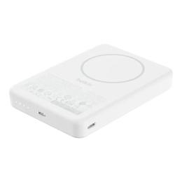 Зовнішній портативний акумулятор Belkin Slim Magnetic 10000mAh White 20W (BPD015HQWH)