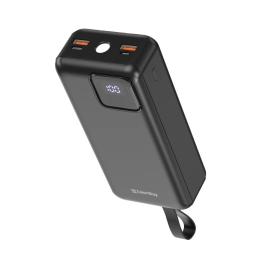 Зовнішній портативний акумулятор ColorWay EnergyHub 30000mAh Black 22.5W (CW-PB300LP05BK)