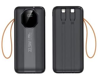 Зовнішній портативний акумулятор XoKo CK-018 30000mAh Black 22.5W (WK-CK-018)