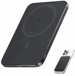 Зовнішній портативний акумулятор Anker Nano 5000mAh Black Qi2 15W MagGo Slim (A1665H11)