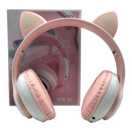 Накладні навушники Mic Котячі вушка Pink (С53220) (303975)
