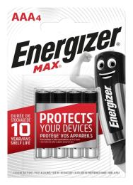 Батарейка Energizer лужнi AAA MAX 4шт (ENR LR03M-4B)