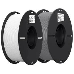 Пластик для 3D-принтера Creality Ender PLA 1.75мм, 2x1кг White Gray (3301010365)