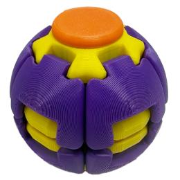 Іграшка-антистрес Bambi Spiner-Ball SPIN-BALL-6 Violet Yellow розмір 5,5 см