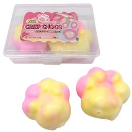 Іграшка-антистрес Infinity Crisp Choco squishy: Lapka Yellow Pink
