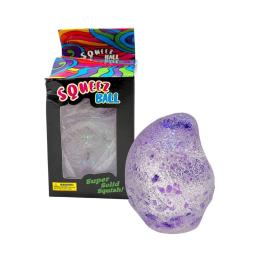 Іграшка-антистрес Infinity Super Solid Squishy 7cm Purple з фігурними блискітками (712381)