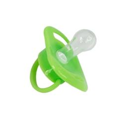 Пустушка силіконова, кругла Mega Zayka №0516 Green 0+