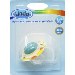 Пустушка силіконова Lindo LI 402/12+ Turquoise 12+ міс