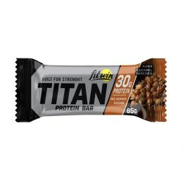 Протеїн FitWin TITAN BAR - 9x85g Caramel Popcorn (2024-11-0766)