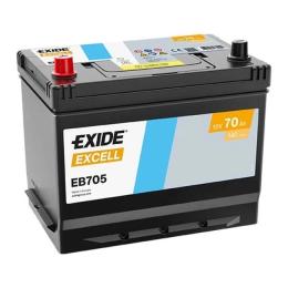 Автомобільний акумулятор Exide Excell 6СТ-70Ah Аз (EB705)