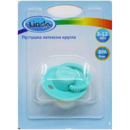 Пустушка Lindo Pk 076/3-12 Turquoise Малютка 3-12 місяців