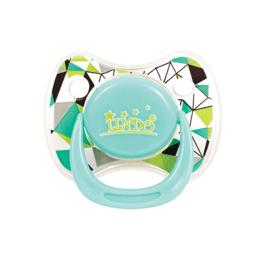 Пустушка кругла з кільцем Lindo Pk 009/6-12 Turquoise